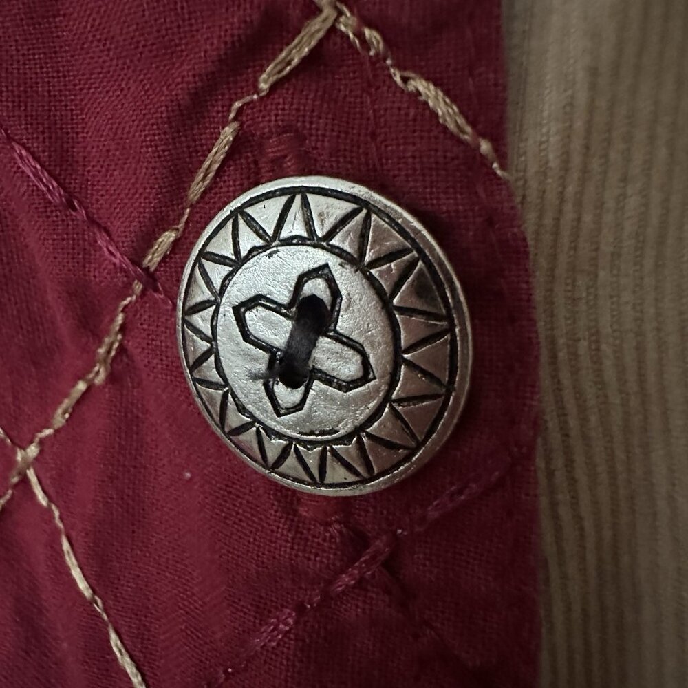 Vintage Patchwork Embroidered Button Shirt Jacket… - image 8